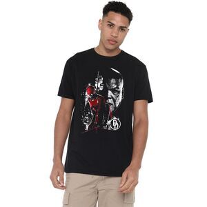 Daredevil Unisex Adult Born Again Kingpin Faces T-Shirt / Black